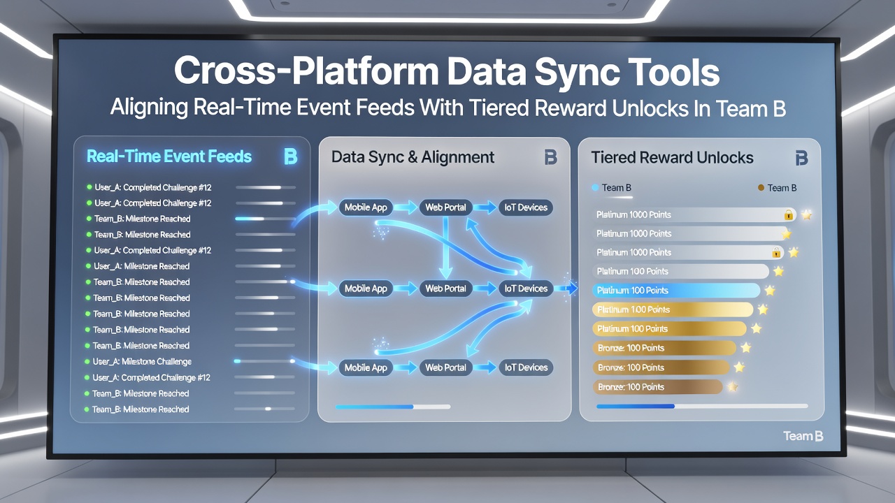 Real-time data synchronization interface displaying tennis match statistics and horse racing positions linked to progressive reward tiers
