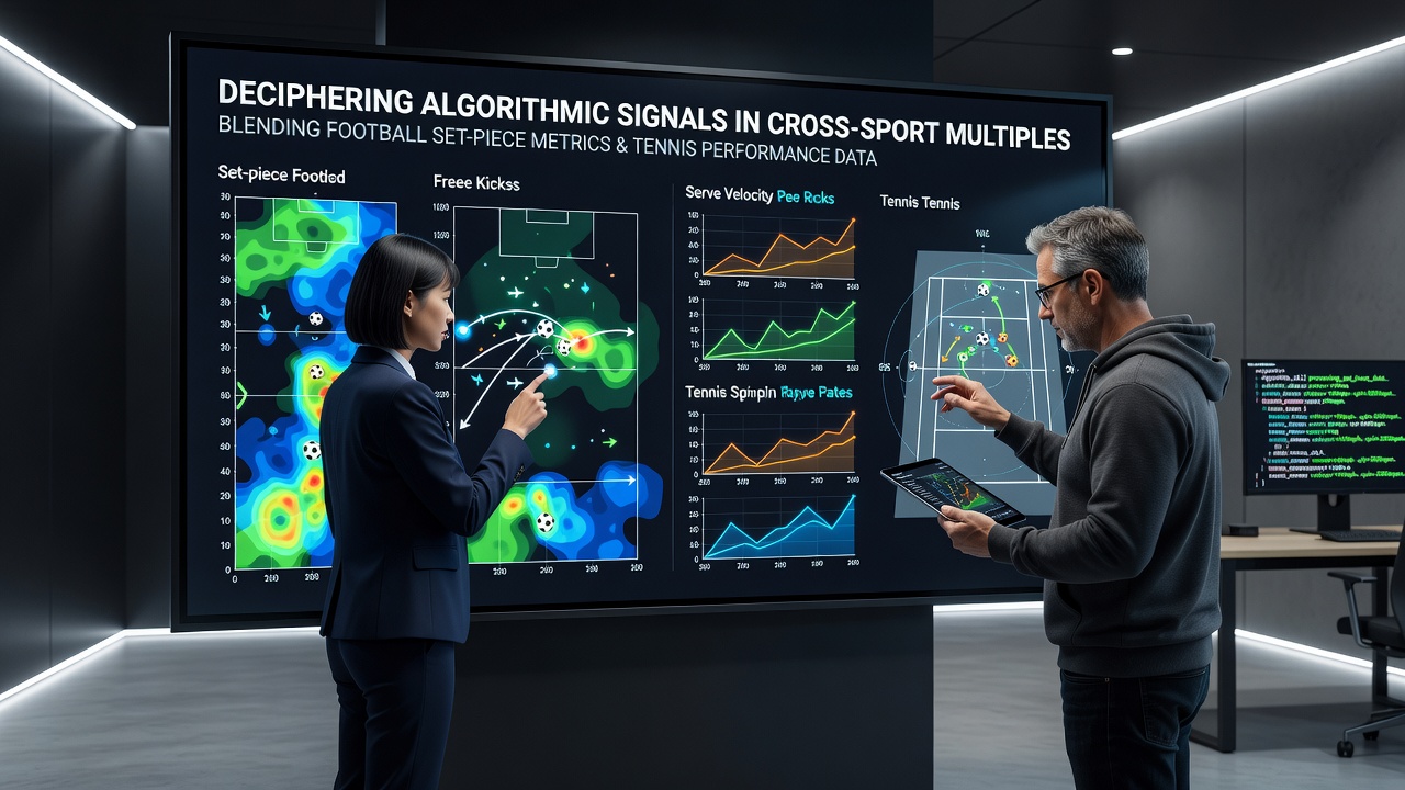 Cross-sport data visualization showing integrated sectional timings, rally lengths, and set-piece statistics