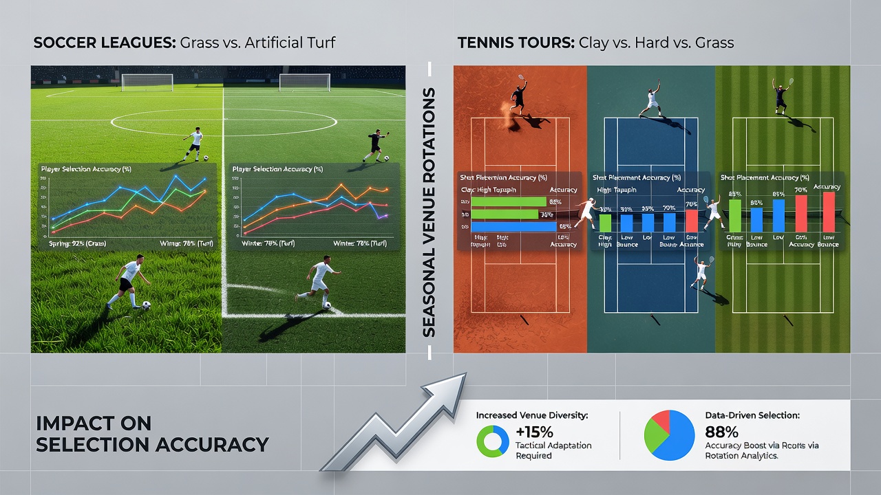 Chart showing tiered incentive structures layered over venue rotation timelines for soccer, tennis, and racing events