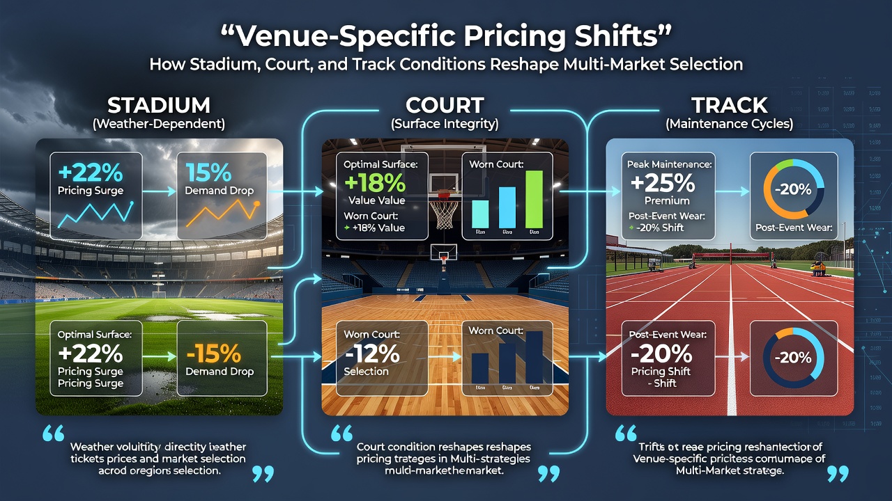 Tennis court surface conditions and horse racing track going reports influencing live odds
